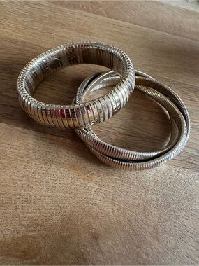 Gold-Tone Coil Bangle Set - Women's Jewelry